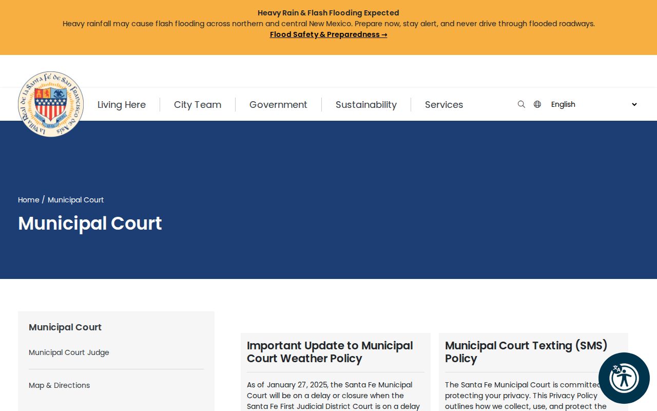 New Mexico municipal court public access instructions