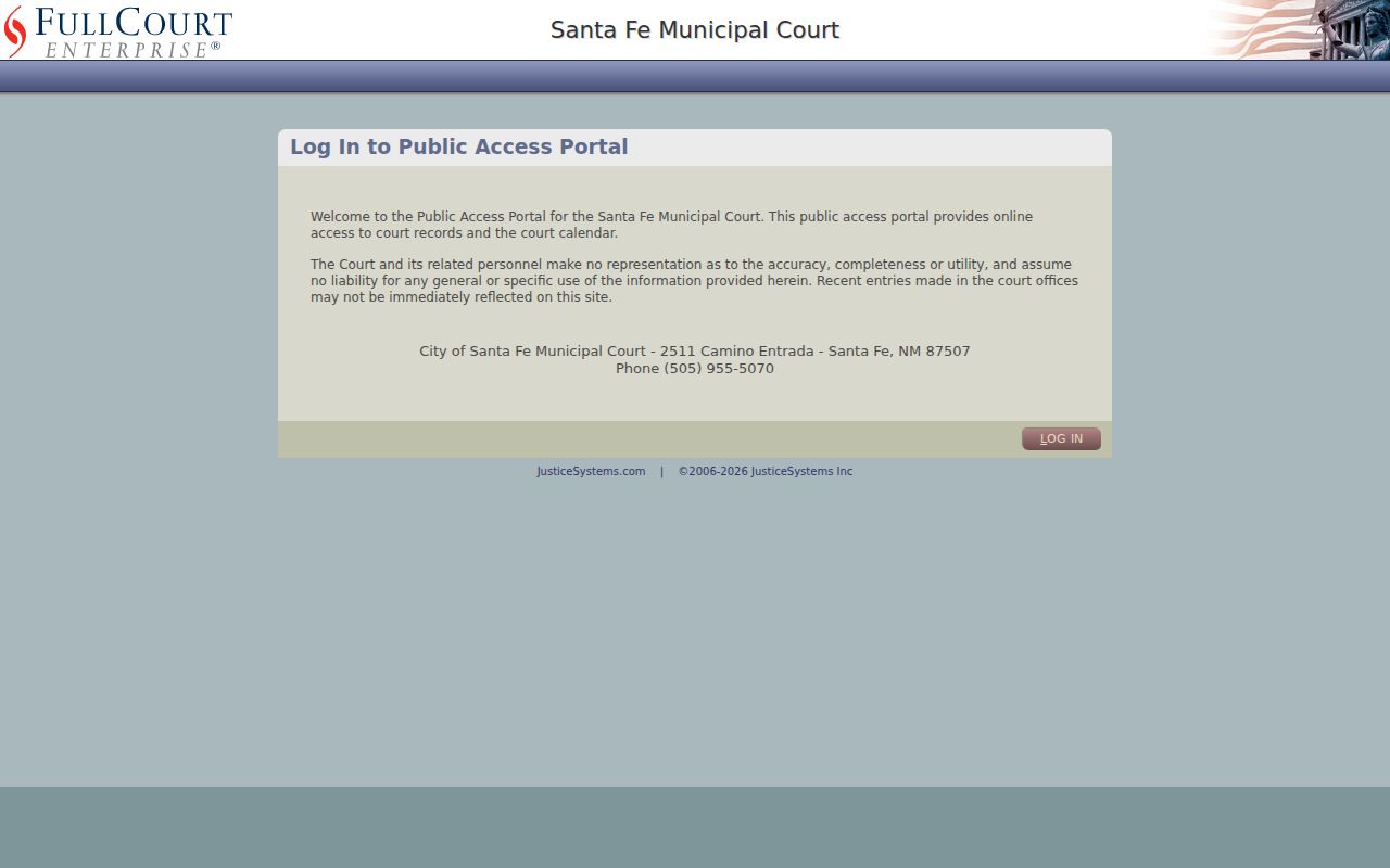 New Mexico municipal court FullCourt portal gateway